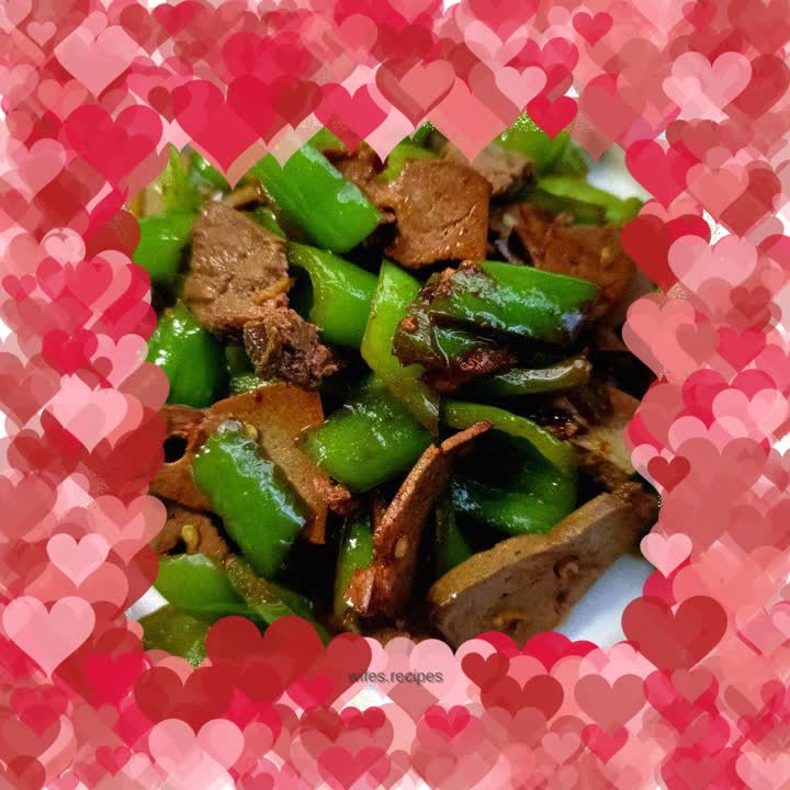 Stir-fried lamb liver with pepper