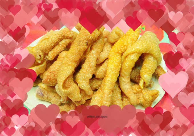 Delicious food rich in collagen - pork skin