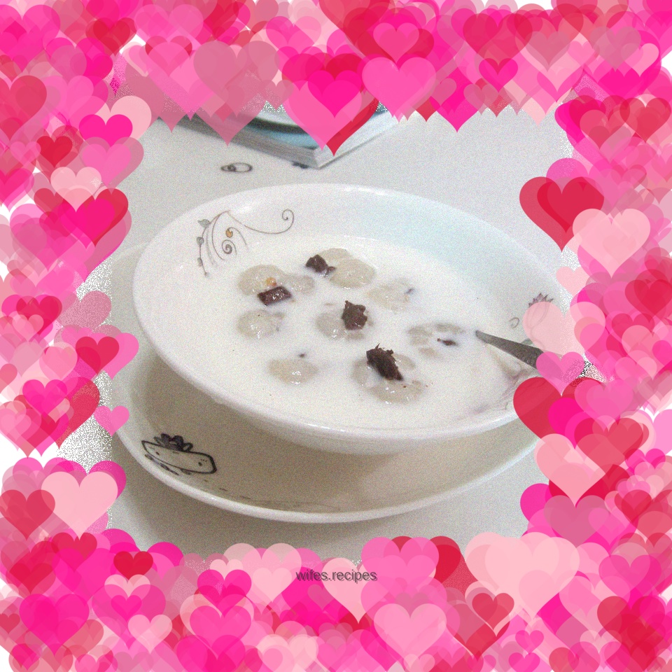 Lychee milk refreshing