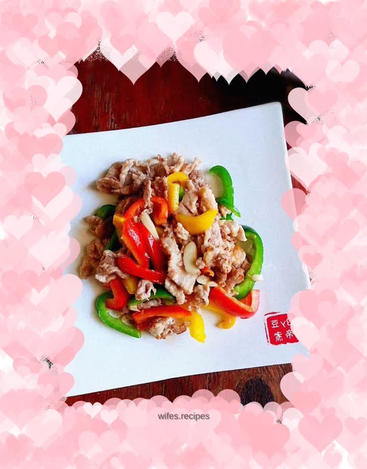 Three-color Stir-fried Pork