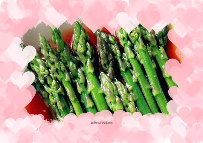 Asparagus with oil