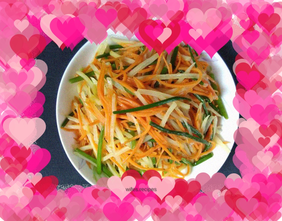 Vegetarian stir-fried three shredded shredded vegetables