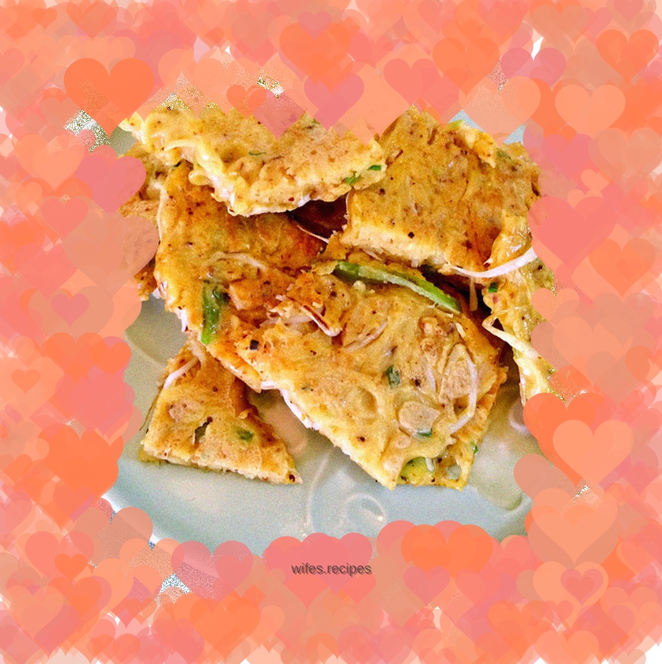Mixed vegetable and potato pancakes