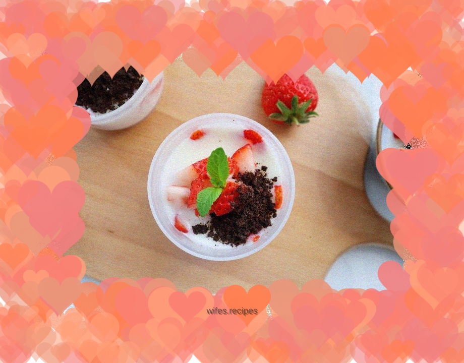 Strawberry milk pudding❗️Homemade dessert after meal