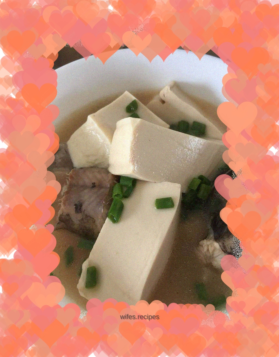 Tofu and fish soup