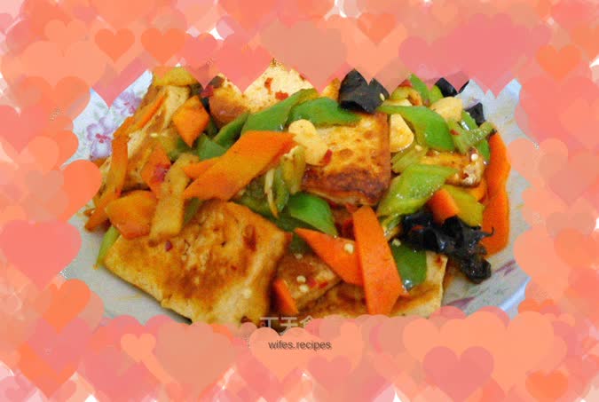 Pan-fried homemade tofu