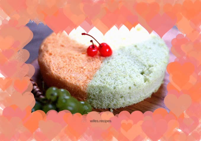 Healthy three-color chiffon