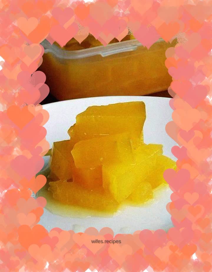 Orange juice and winter melon strips