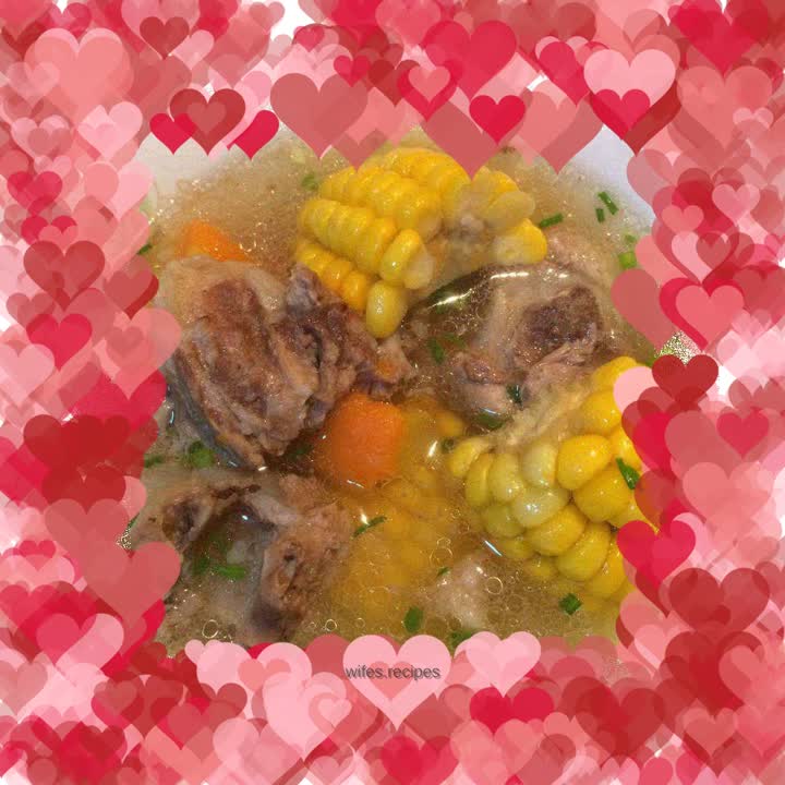 Corn ribs soup