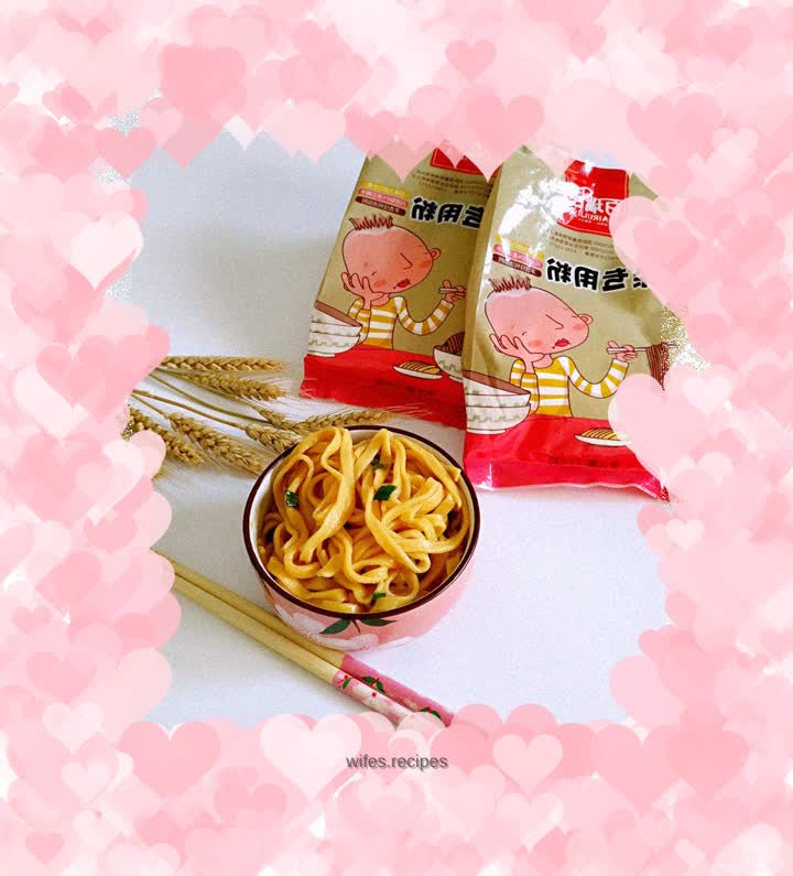 Carrot noodles with oyster sauce