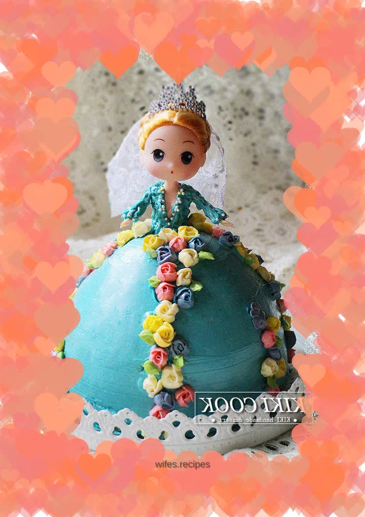 Buttercream Frosted Barbie Doll Cake