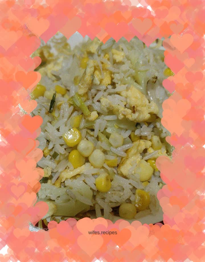 Vegetable corn kernel fried rice