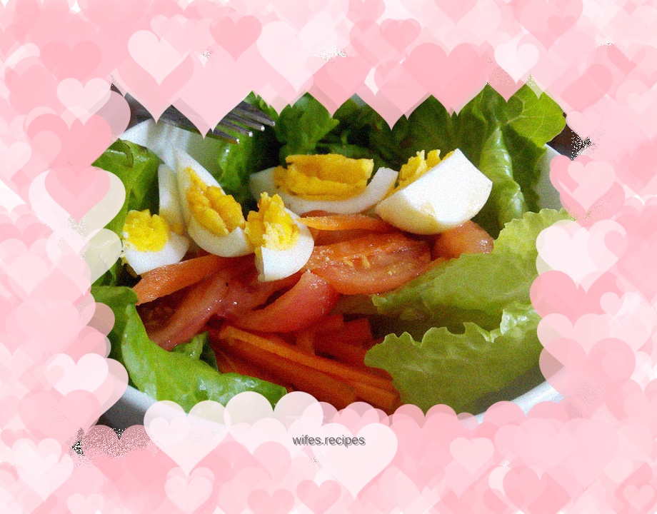 Mixed Vegetable Salad with Oil and Vinegar