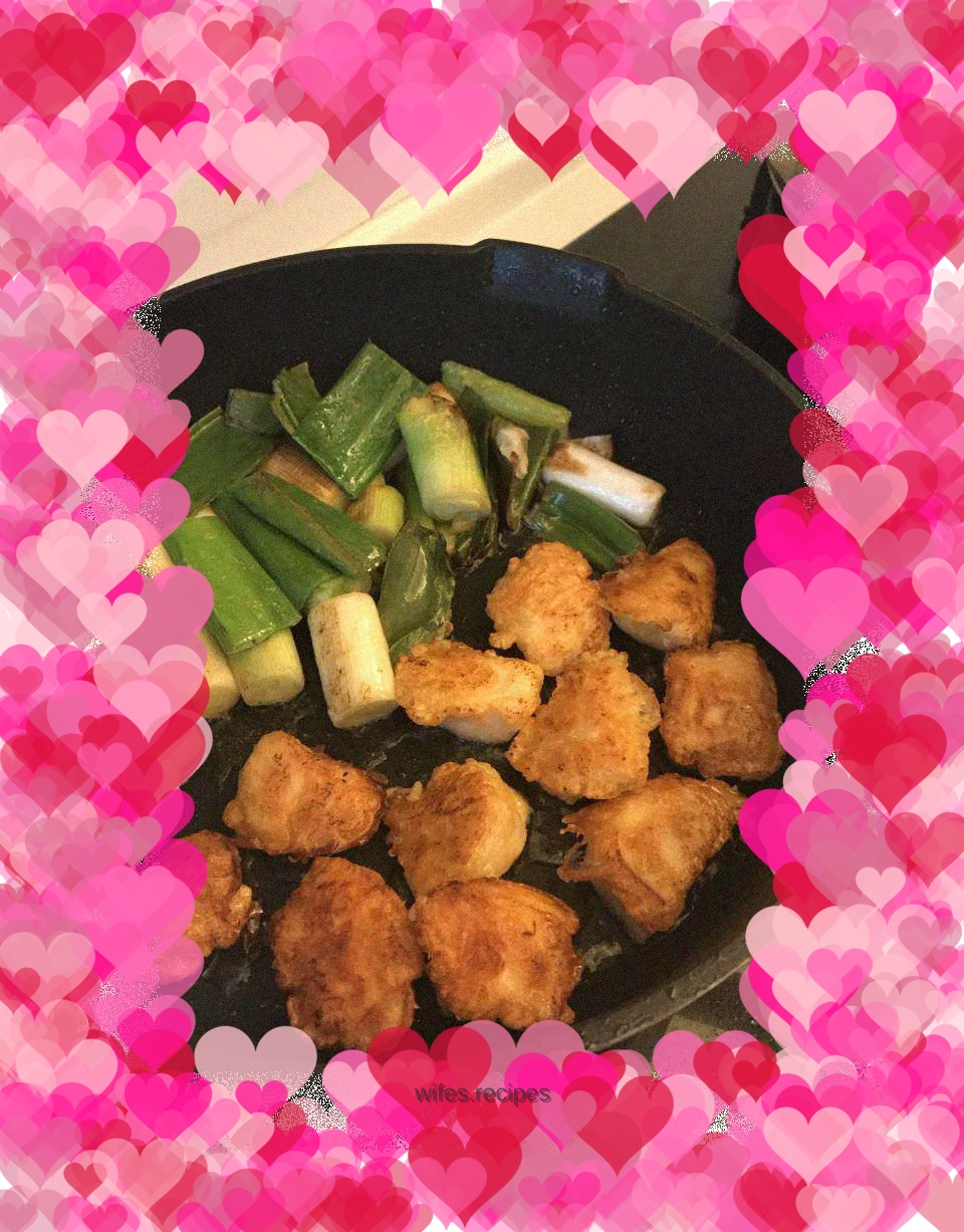 Fried Chicken with Scallions