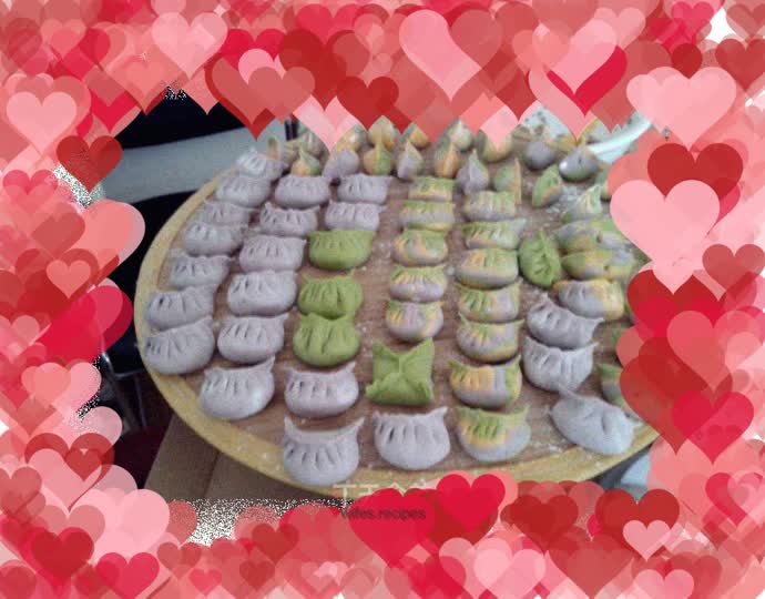 Colorful dumplings