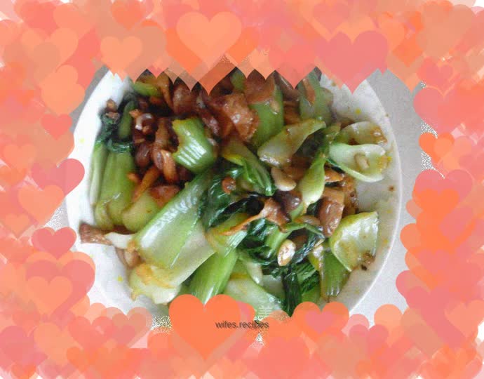 Mushroom, Rapeseed and Pork Slices