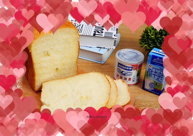 Sweet and soft condensed milk toast