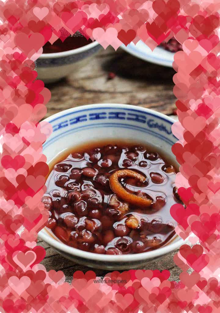 Sweet and sweet---tangerine peel and red bean soup