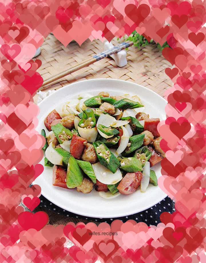 Stir-fried Okra and Fresh Lily