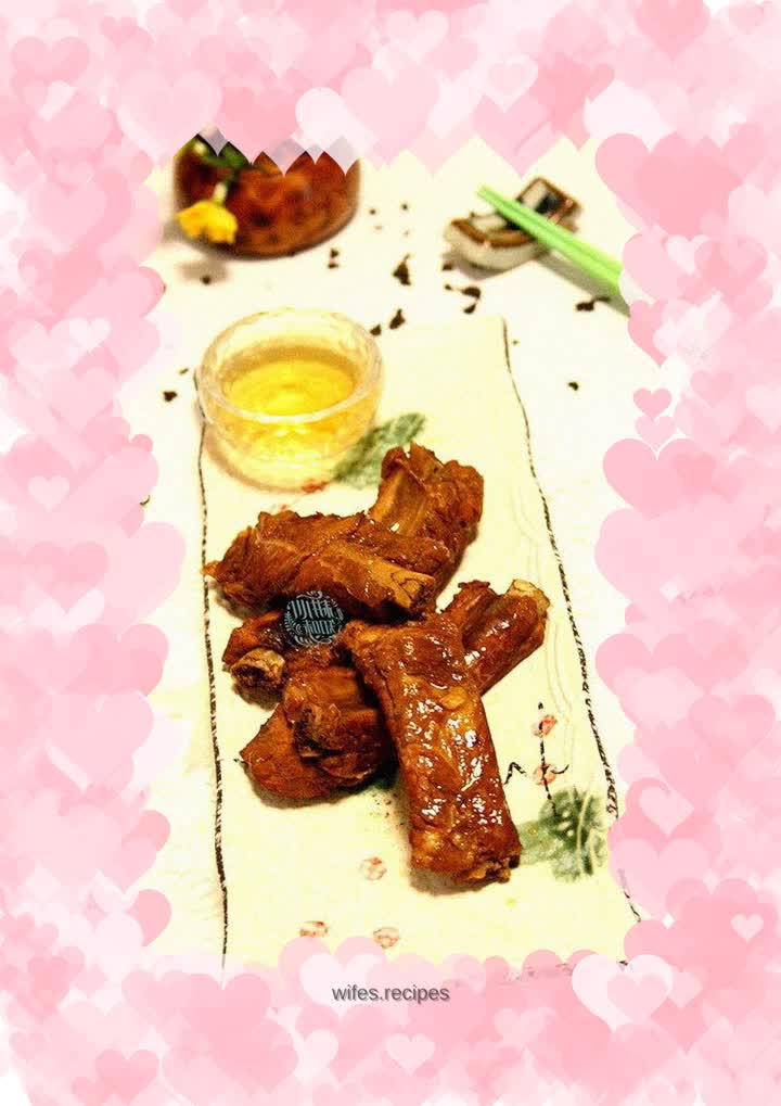 Tea-flavored pork ribs