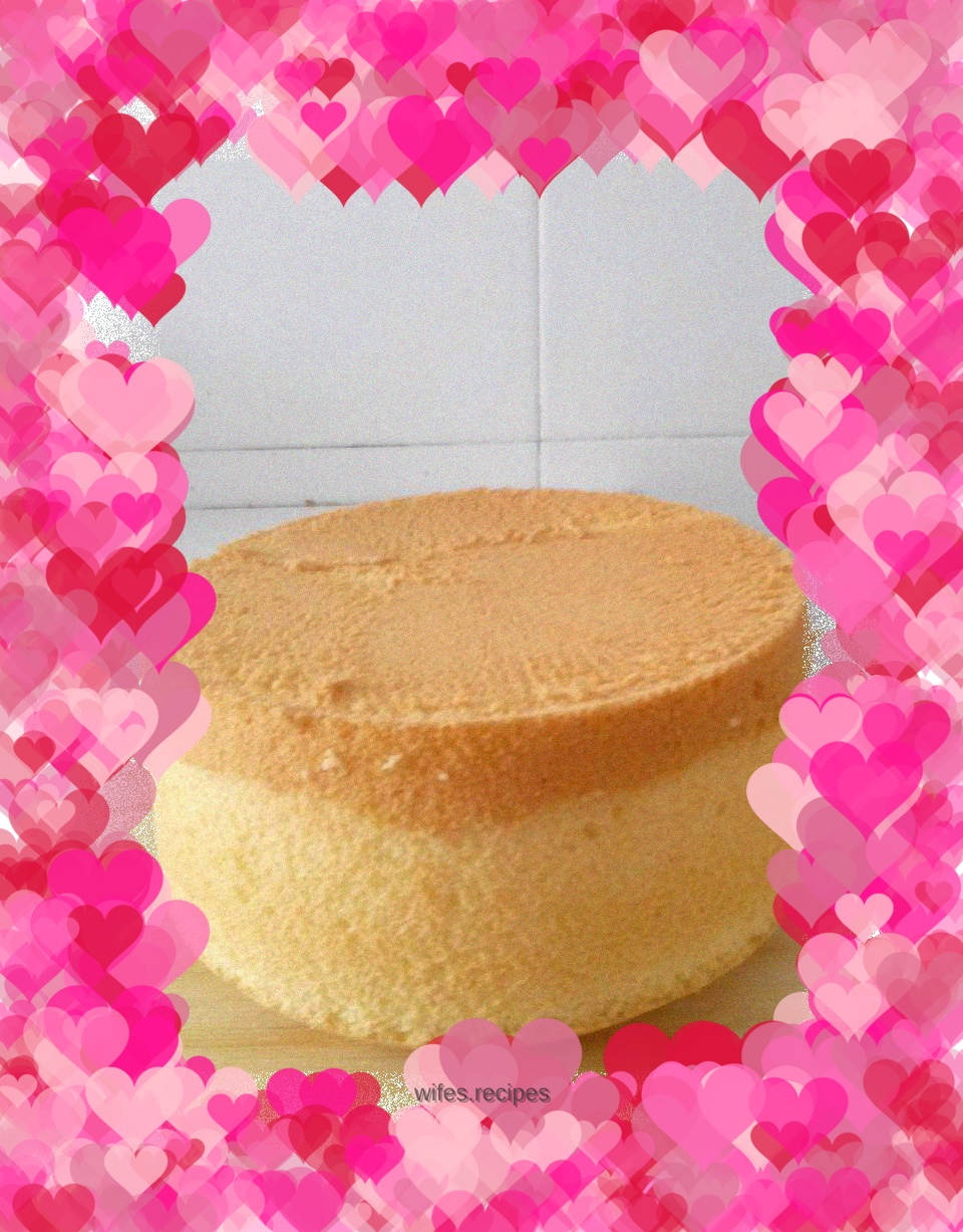 Six-inch honey chiffon cake