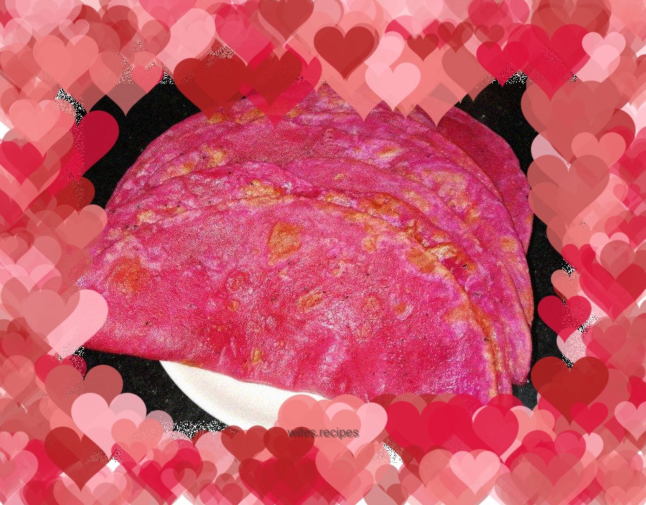 "Flower Pasta" Dragon Fruit Fried Pancake