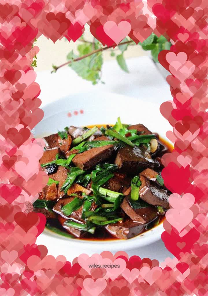Spicy stir-fried duck blood