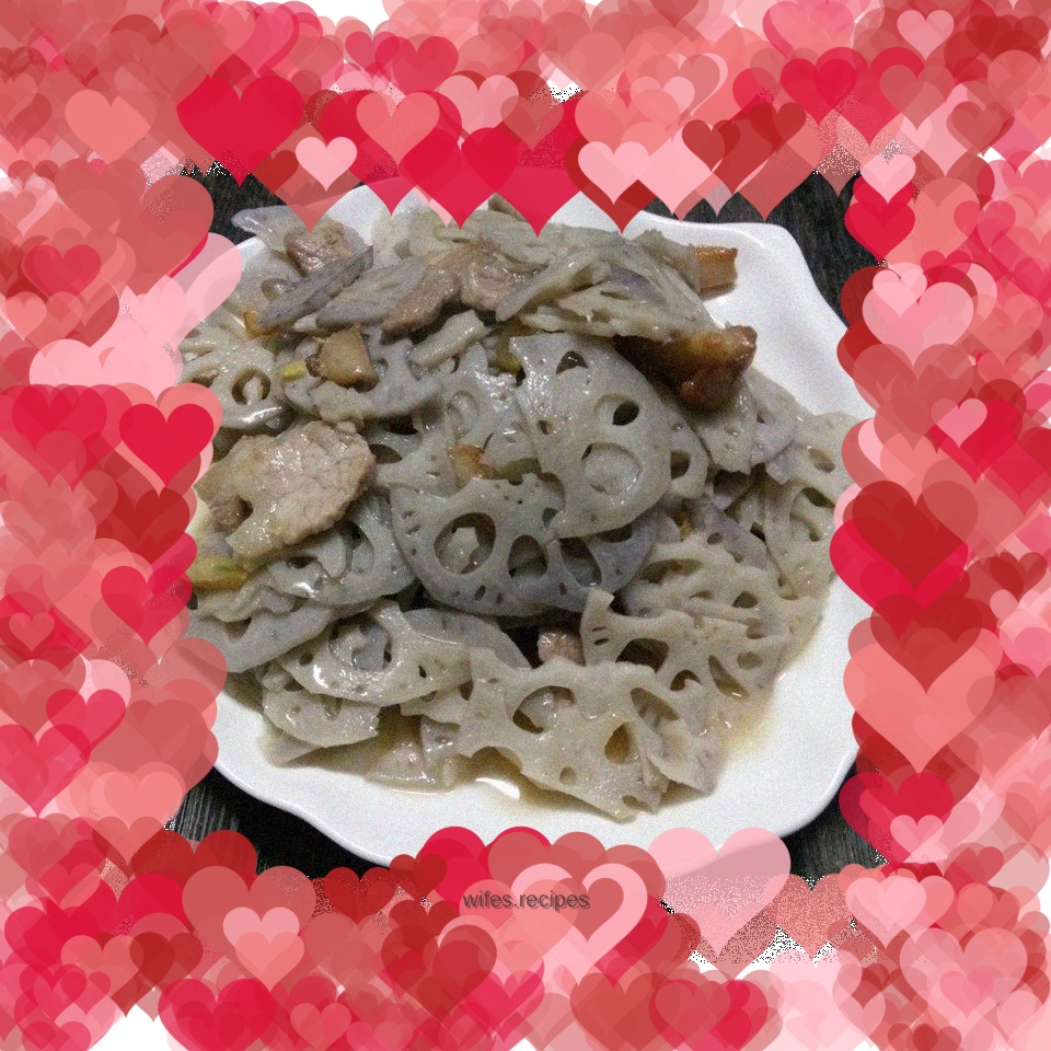 Homemade fried lotus root