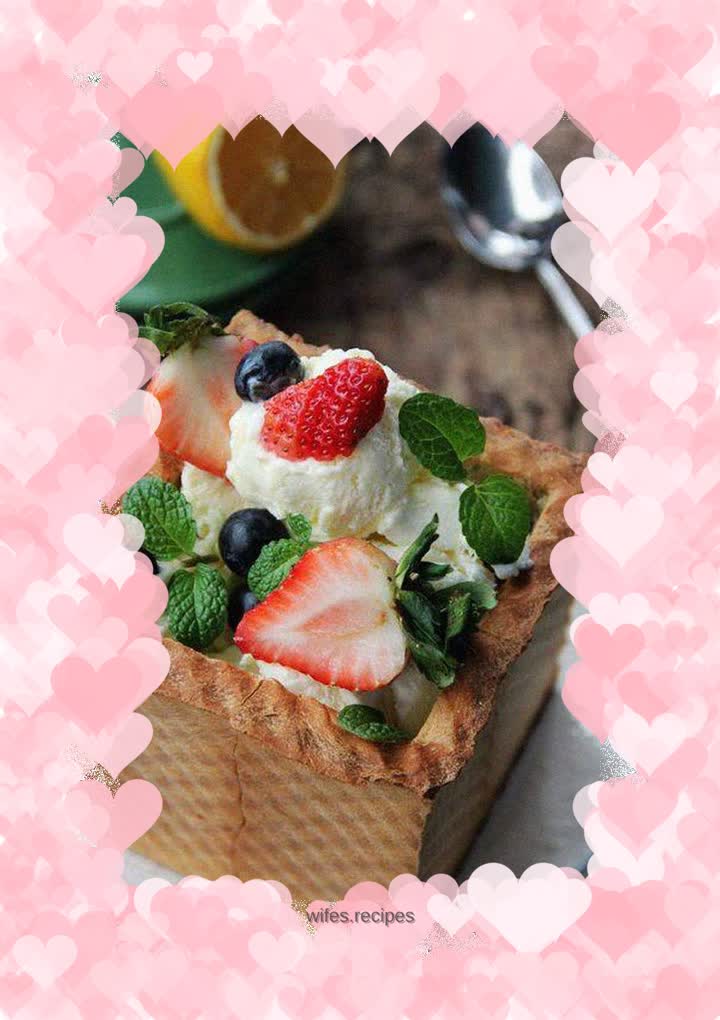 Sweet taste---honey berry thick toast