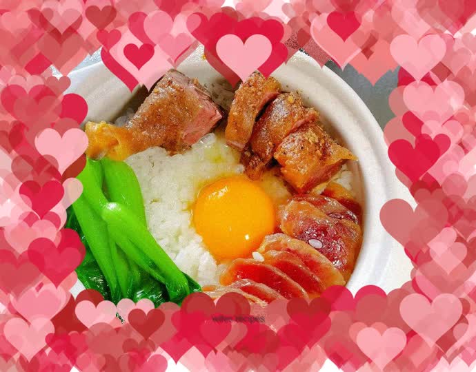 Steaming hot and fragrant with bacon, delicious and easy to make claypot rice~😊Learn how to make claypot rice in just one minute! !