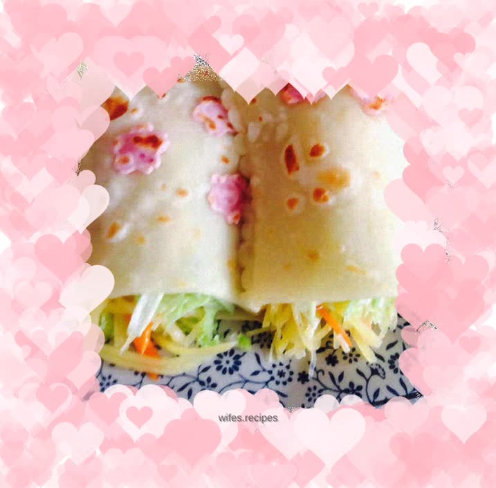 One of the pocket cakes---the eye-catching seasonal vegetable pocket cake