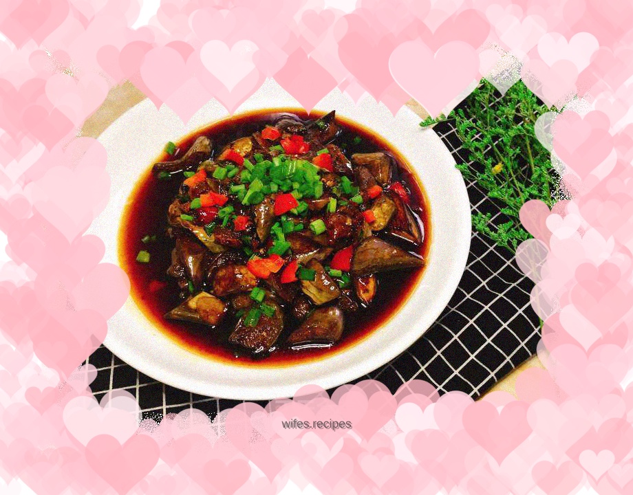 Roasted eggplant with lard residue