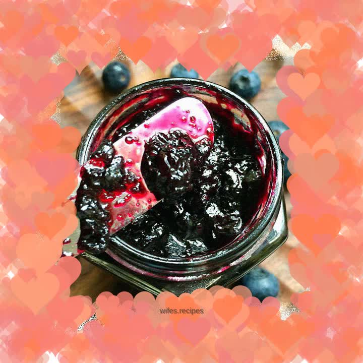 Homemade blueberry jam