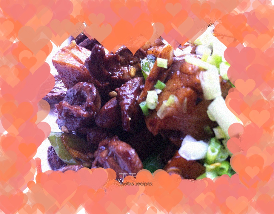 Stir-fried chicken hearts