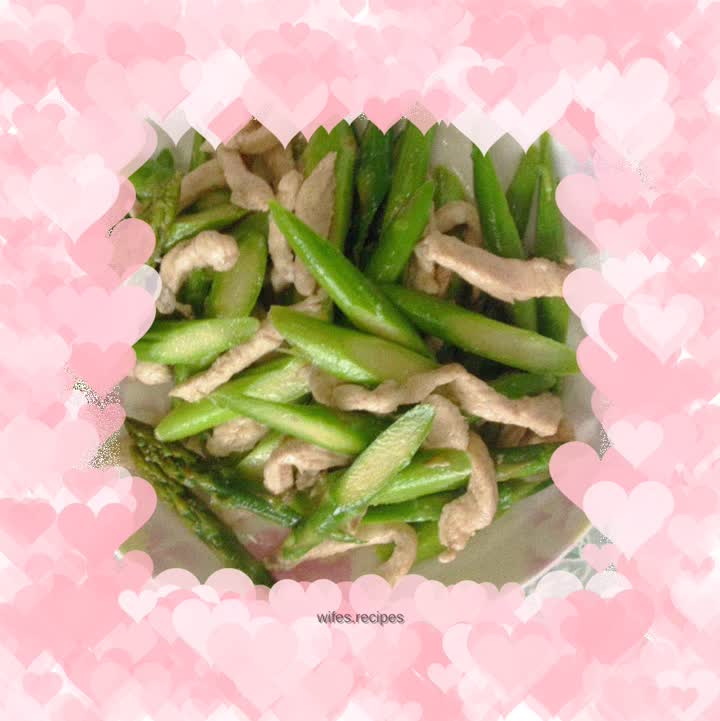 Stir-fried Asparagus with Black Pepper Chicken Tenders