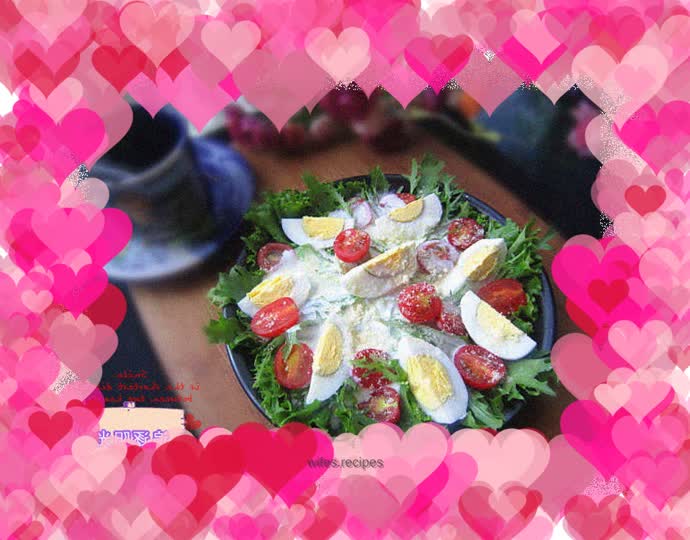 Yogurt and vegetable salad--to reduce the burden on your stomach