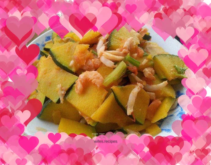 Pumpkin roasted seafood