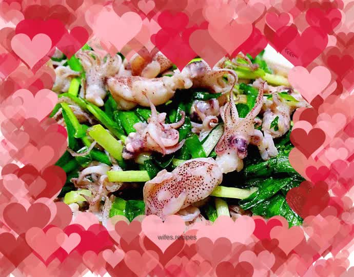 【Dalian】Stir-fried sea rabbit with leeks