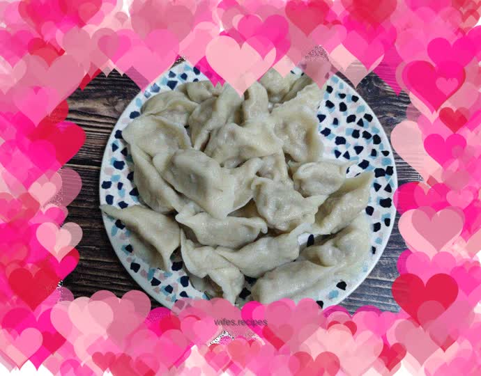 Sauerkraut stuffed dumplings