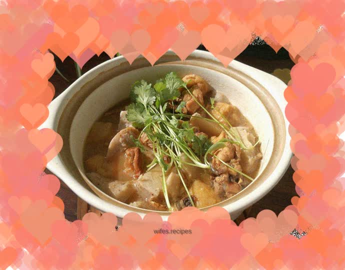 Chicken Legs with Roasted Taro