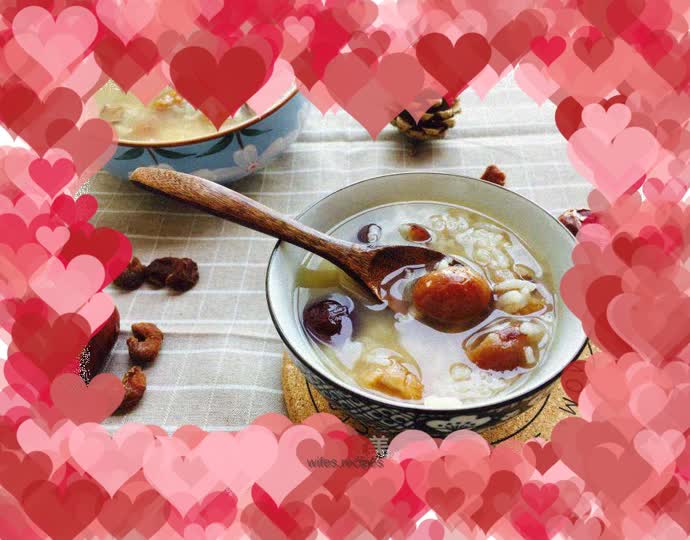 Red dates and longan porridge