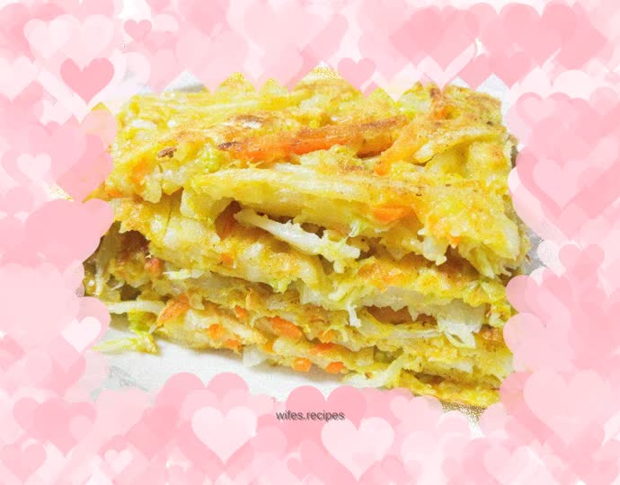 Curry Potato Shredded Vegetable Pancake