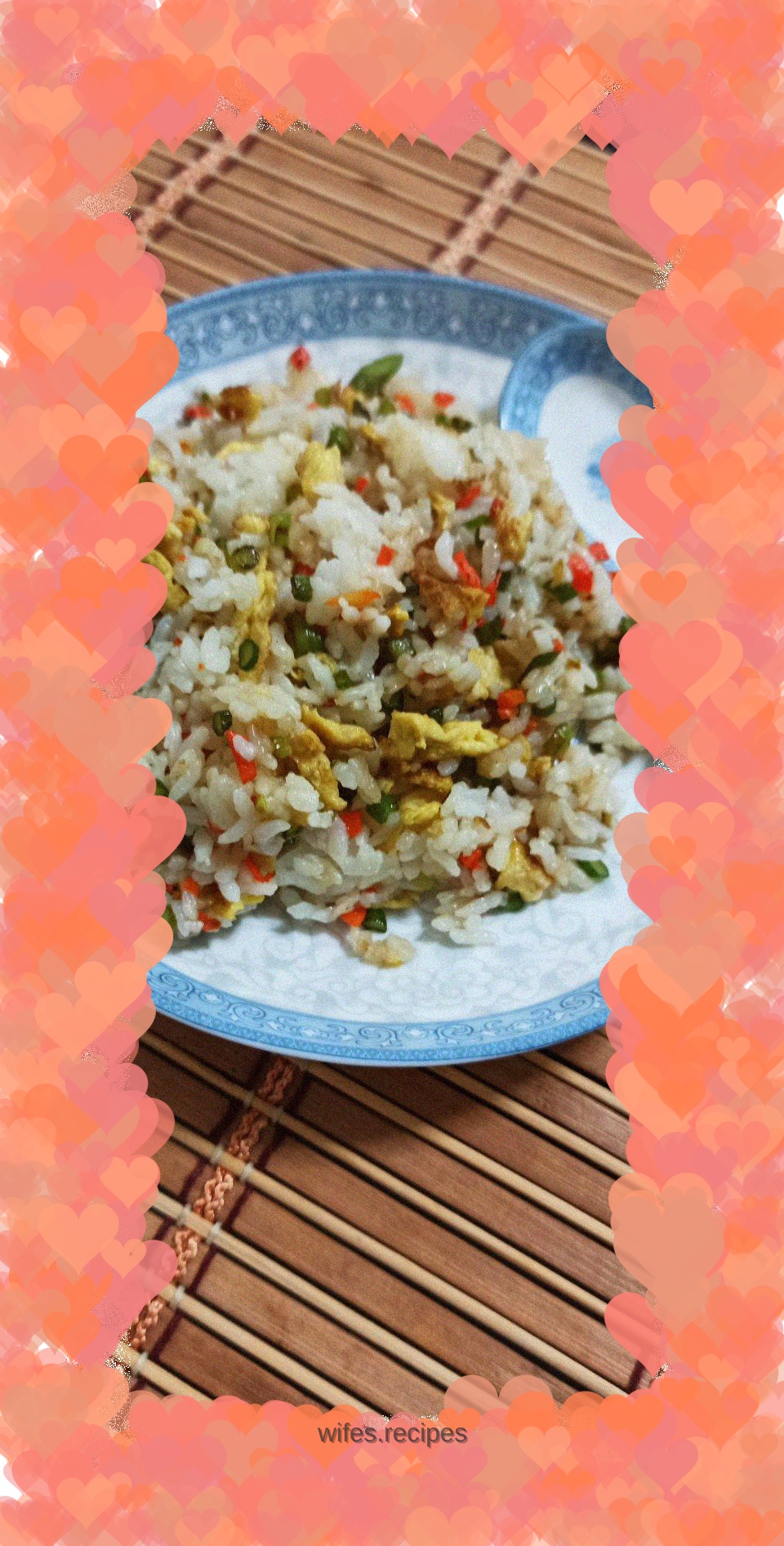 Three vegetarian fried rice