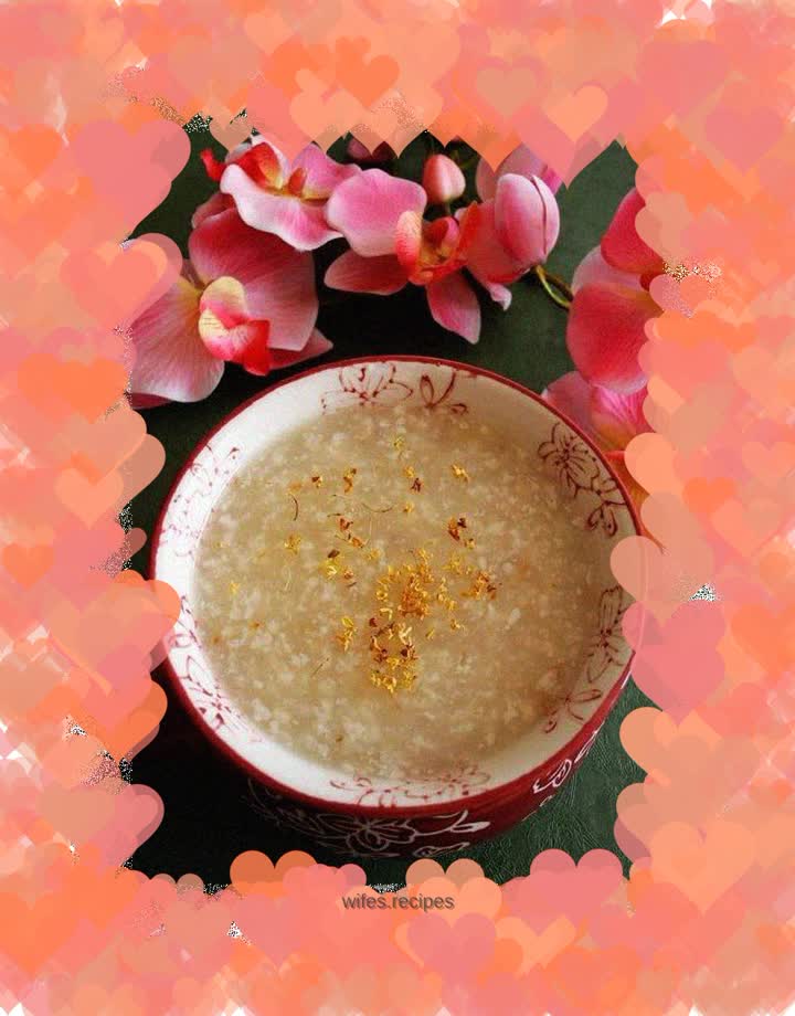 Glutinous rice glutinous rice dumplings with osmanthus