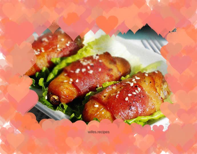 Butter Bacon Grilled Chicken Wings