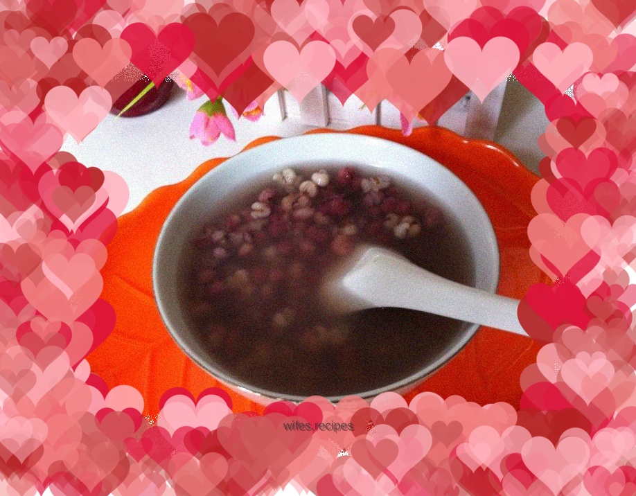 Red bean and barley water