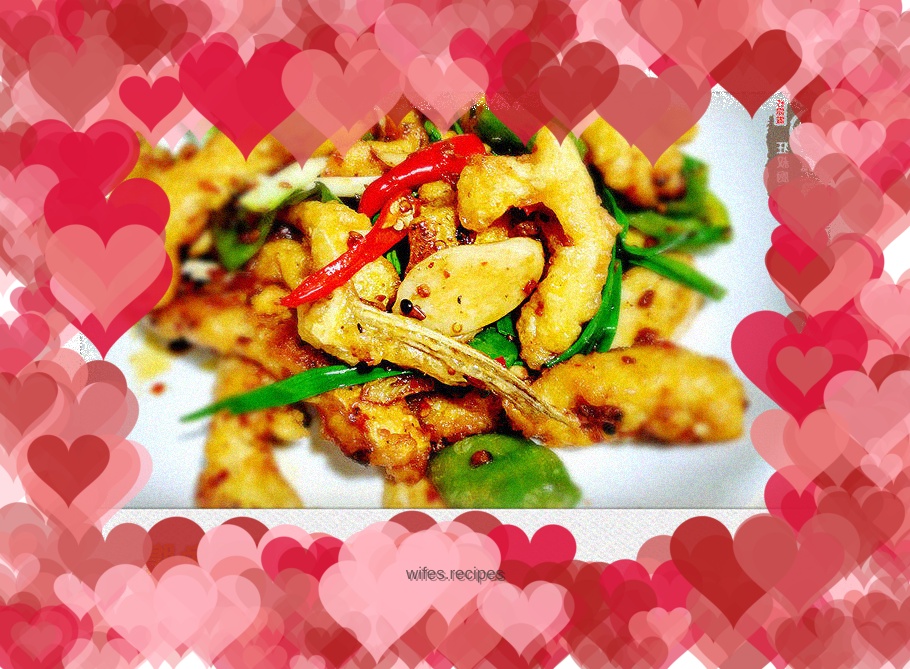 Twice-cooked fish belly