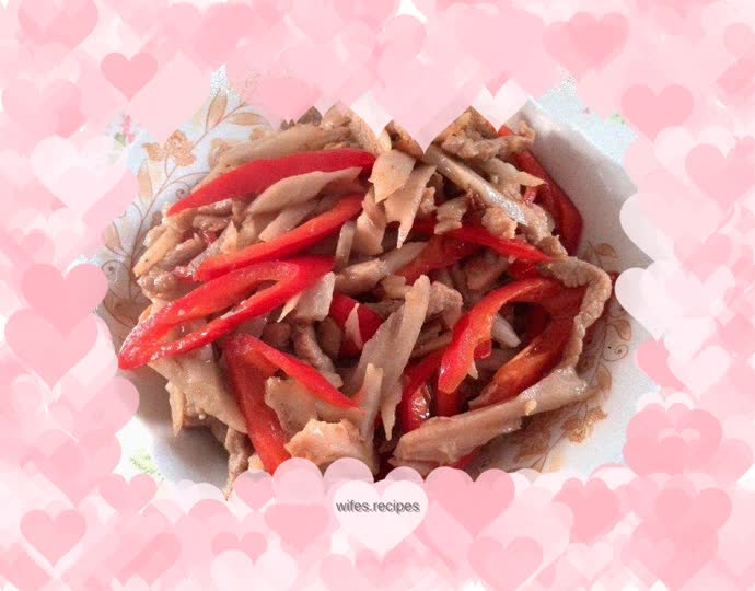 Stir-fried pork with lotus root