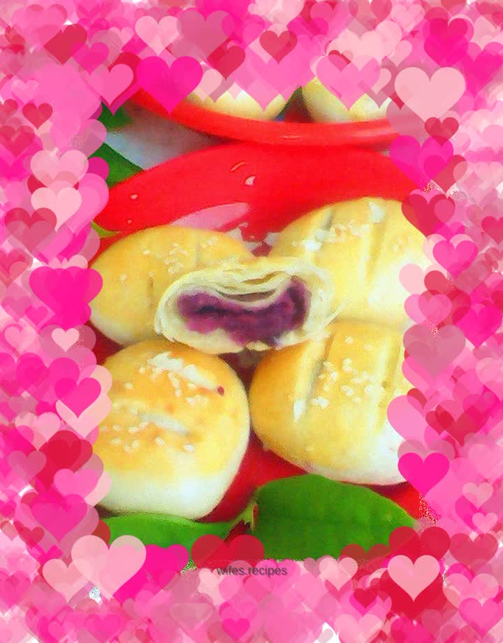 Purple sweet potato wife cake