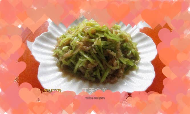 Jellyfish mixed with scallion